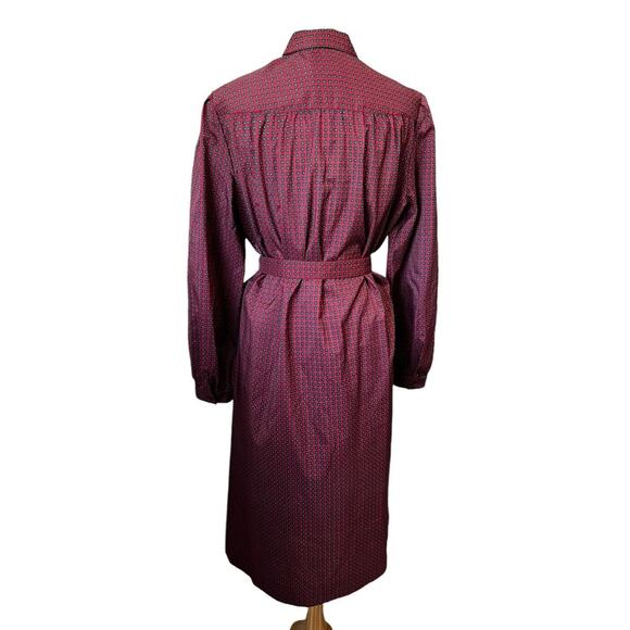 Vintage 70s 80s Talbots/Schrader New York Secretary Day Dress sz XL - Picture 7 of 8